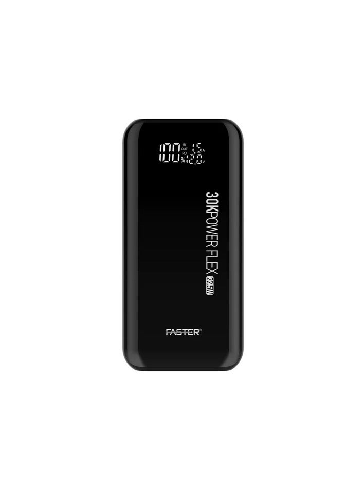 فاستر بنك طاقة أسرع PF30K POWER FLEX بقدرة 22.5 واط وسعة 30000 مللي أمبير في الساعة QC3.0 مع شاشة عرض رقمية - Image 5