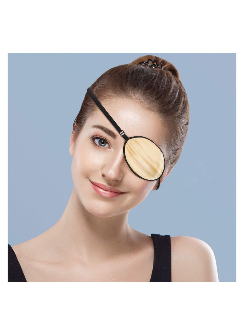 SYOSI - Silk Eye Patch Elastic Lazy Eye Patch Adjustable Single Eye Patch with Elastic Strap, for Adults Lazy Eye Amblyopia Strabismus No Leakage Smooth Soft, 3 Pieces - Image 1