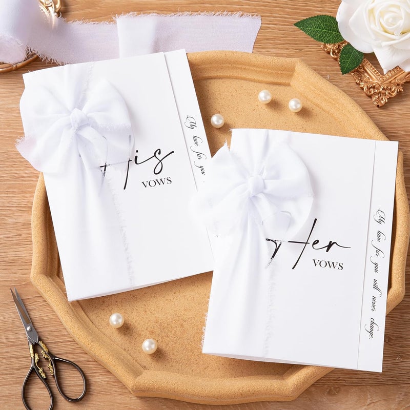 Doris Home White Chiffon Ribbon for Flower Bouquet, 2" x21Yd Fabric Ribbon for Gift Wrapping, Handmade Frayed Ribbon for Wedding/Christmas Decorations - Image 4