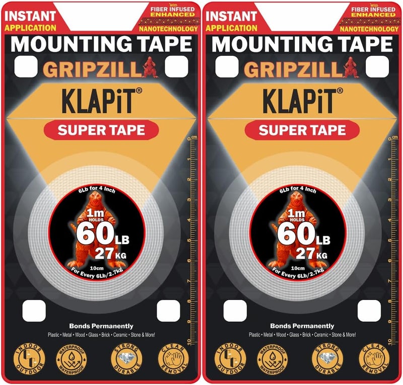KLAPiT GRIPZILLA Heavy Duty Double-Sided Nano Tape - Image 1