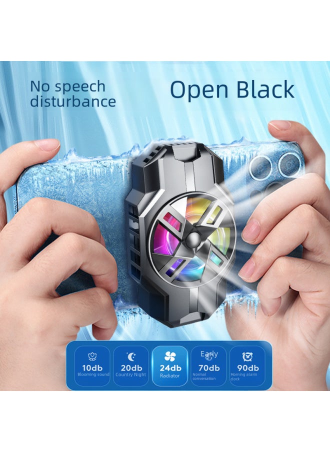 Beauenty S1 Semi-conductor Cooling Phone Holder Silent Gaming Back Clip For Live Broadcasting Playing Mobile Games-Product Color:S20 Back Clip Radiator-purple Black (cost-effective, With Two-speed Adjustment)  - Image 3