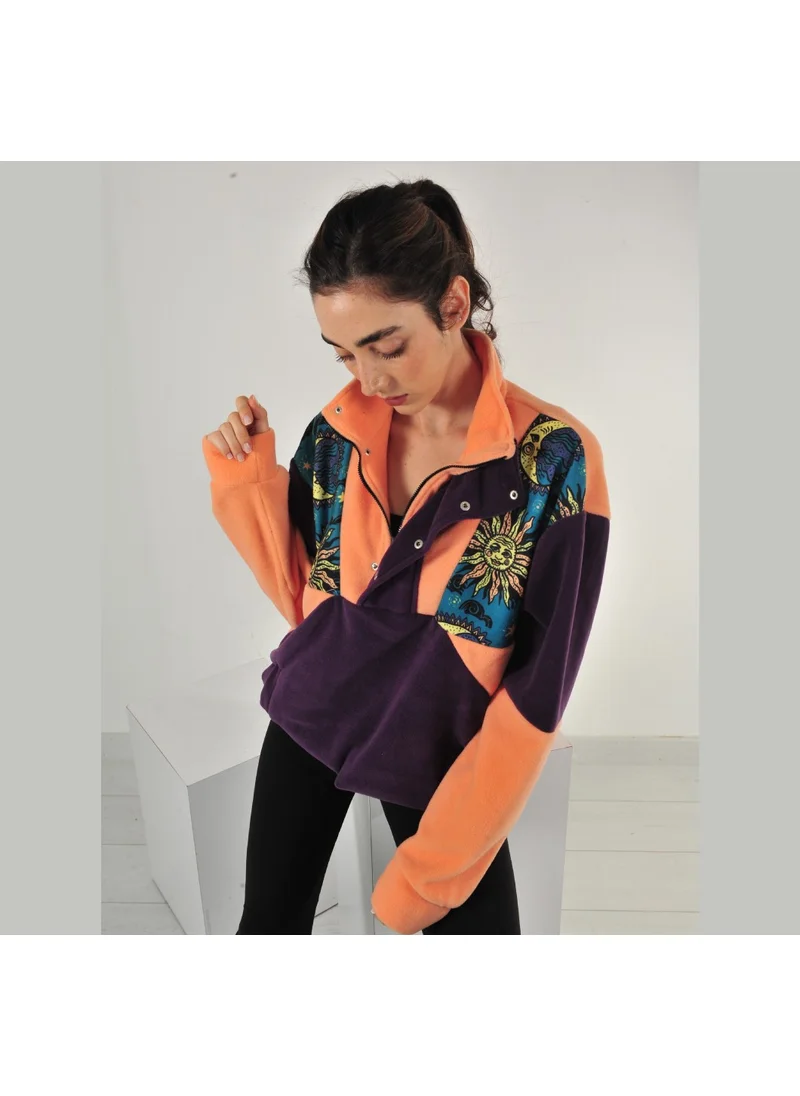 Vatkalimon Women's Half Zipper Fleece Sweatshirt