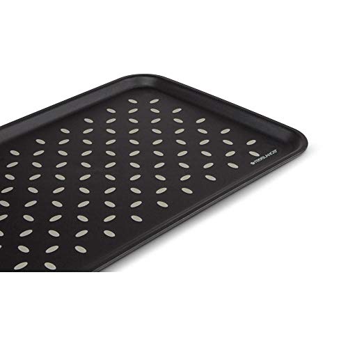 Freelance Anti Slip Serving Tray - 34 x 24 cm - Black - Non-Slip Rubber Surface, Break-Resistant - Versatile Anti Skid PP Plastic Kitchen & Dining/Coffee Table Trays for Breakfast/Food/Tea - Image 3