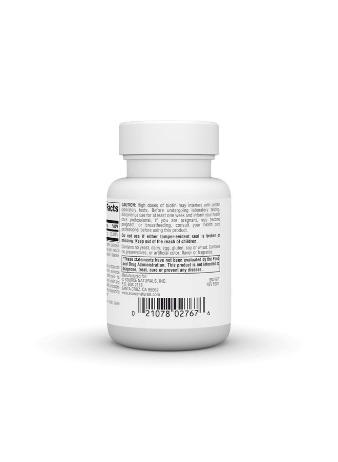 Source Naturals Biotin Fast Melt, Hair Skin and Nail Support*, 10,000 mg - 120 Fast Melt Tablets - Image 3