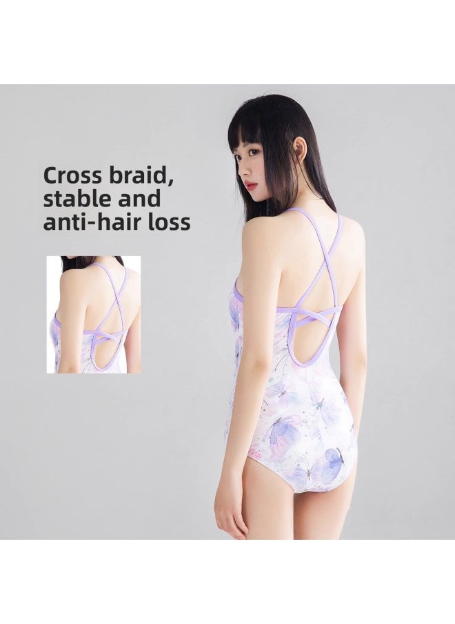 Generic Swimwear Women's 2025 Swimming Pool Special Fashion Ladies One-piece Triangle Racing Sports Swimwear Wholesale-Color:White-  - Image 5