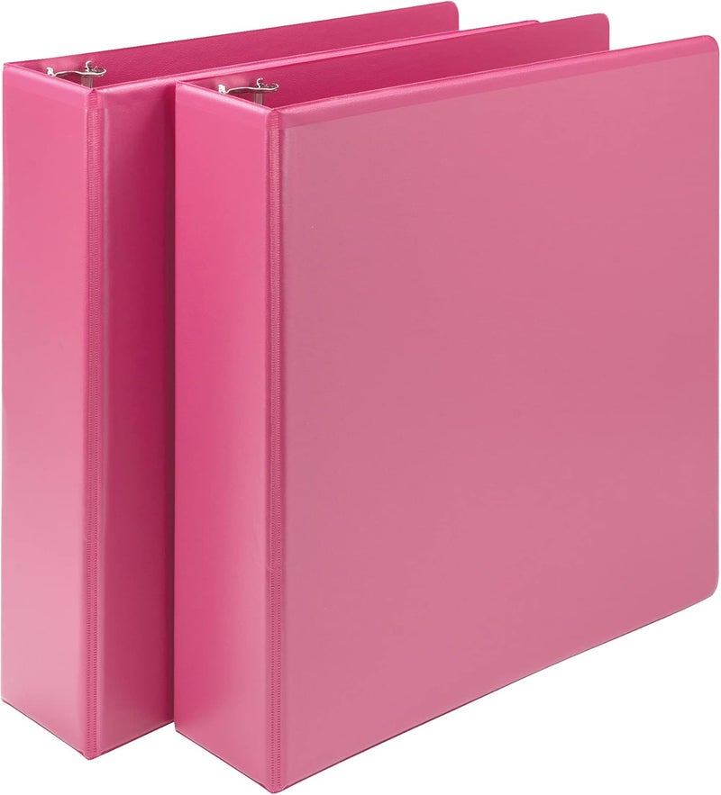 Samsill Samsill Earths Choice Fashion Round Ring View Binder 2 Inches Berry Pack of 2  - Image 1