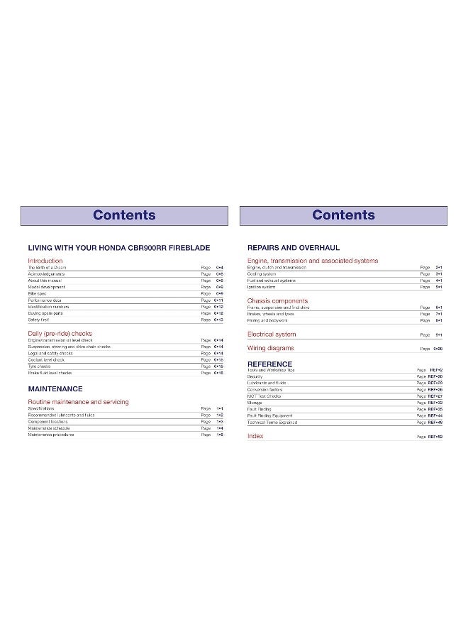 Honda CBR900RR FireBlade (00 - 03) Haynes Repair Manual  - Image 3