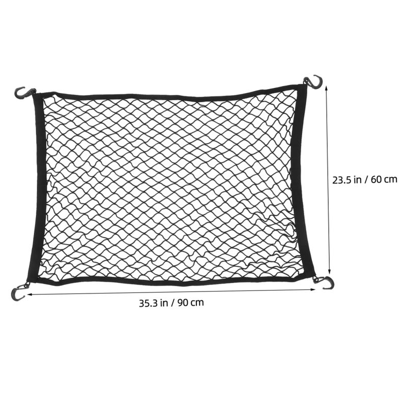 Heavy Duty Elastic Cargo Net for Camping Cart Garden Trolley Outdoor Gear Black - Image 3