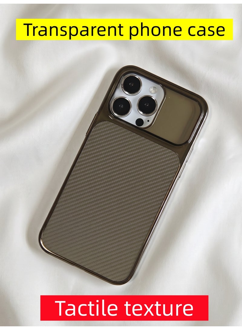 Transparent iPhone 14 Pro Max Case with Tactile Textured Grip - Image 1