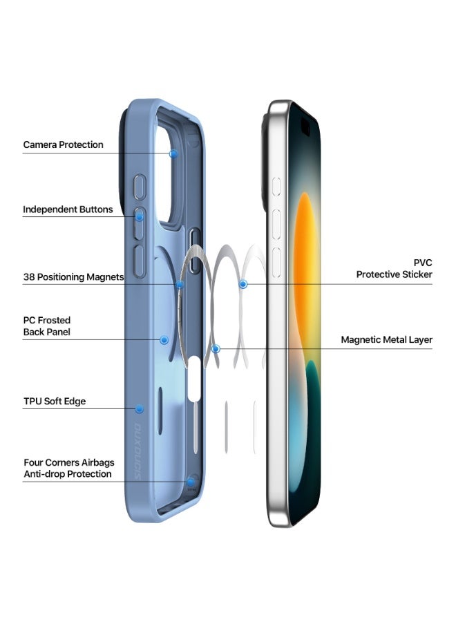 DUX DUCIS Magnetic Shockproof Case for iPhone 17 Pro, MagSafe Compatible, Sweat-Resistant & Anti-Fingerprint Translucent Protective Case - Image 3