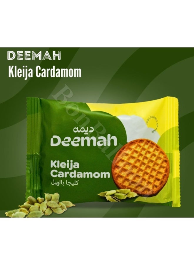 Deemah Kleija Cardamom Cookies – Economy Pack (6 Units) – Traditional Taste & Crunchy Bran Texture - Image 2