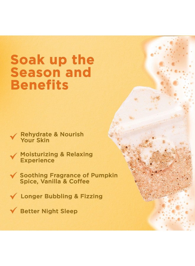 Two Sisters Pumpkin Spice Latte Bath Bomb For Women & Girls (Giftable Packaging) - Natural Relaxing Fall Bath Bomb For Bubble Bath - Luxury Vanilla, Coffee, Cinnamon & Pumpkin Scented - Image 3