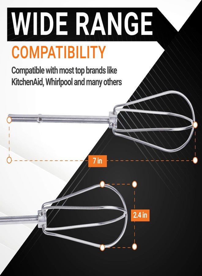 BlueStars Hand Mixer Turbo Beaters for KitchenAid W10490648 by BlueStars- Replaces KHM2B W10490648 KHM5 AP5644233 AP5644233 PS4082859 W10240913-4 PACKS - Image 2