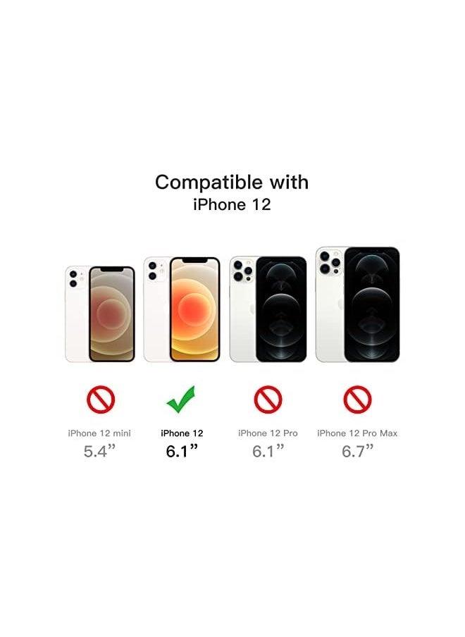 Jetech - Jetech 3 In 1 Case For Iphone 12 6.1 Inch With 2 Pack Screen Protector And 2 Pack Camera Lens Protector Non Yellowing Full Coverage Tempered Glass Film Shockproof Bumper Phone Cover Clear - Image 1