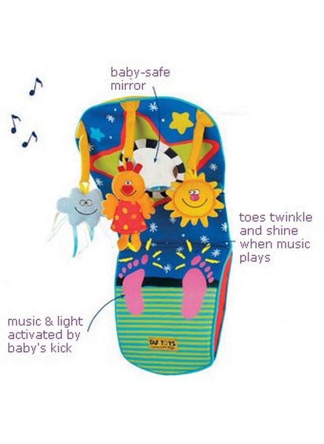 Taf Toys Taf Toys Toe Time Infant Car Seat Toy | Kick and Play Activity Center with Music, Lights, Mirror, and Jingling Toys | Fun Travel Baby Toy for Rear Car Seat | Easier Drive with Newborns, Babies  - Image 2