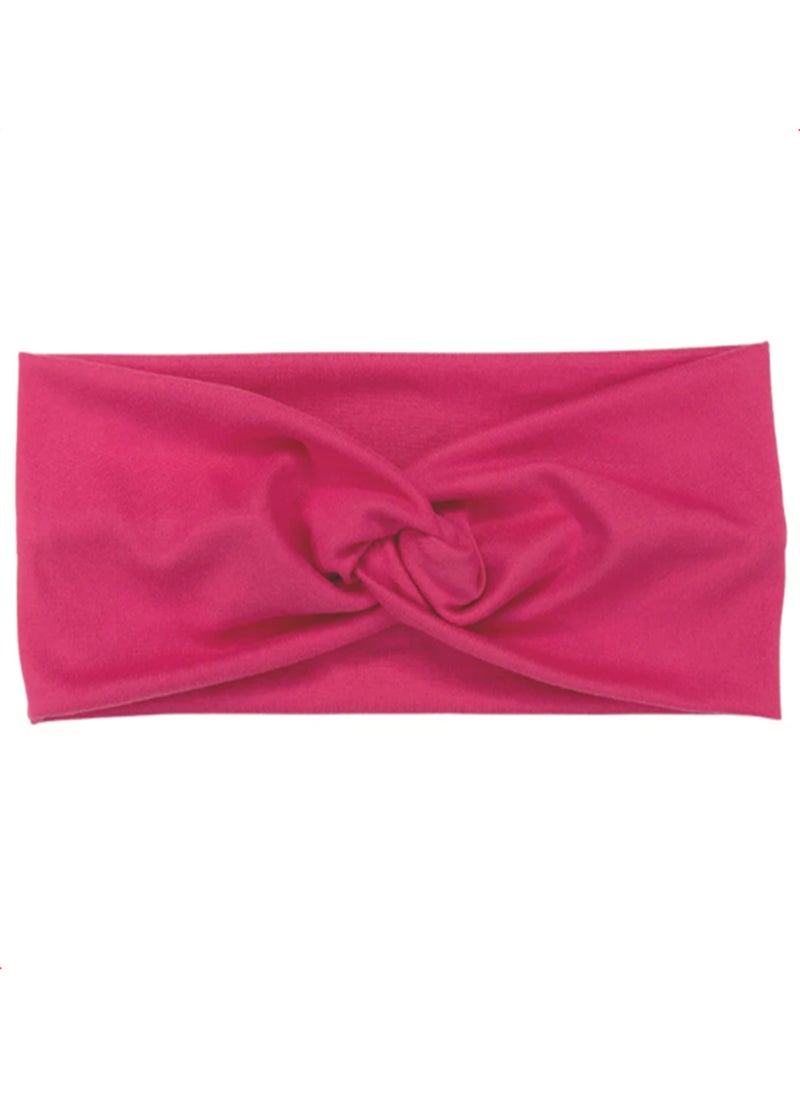 Generic Wide Headbands for Women, Extra Large Headband, Twist Knot Hair Accessories (Pink)  - Image 1