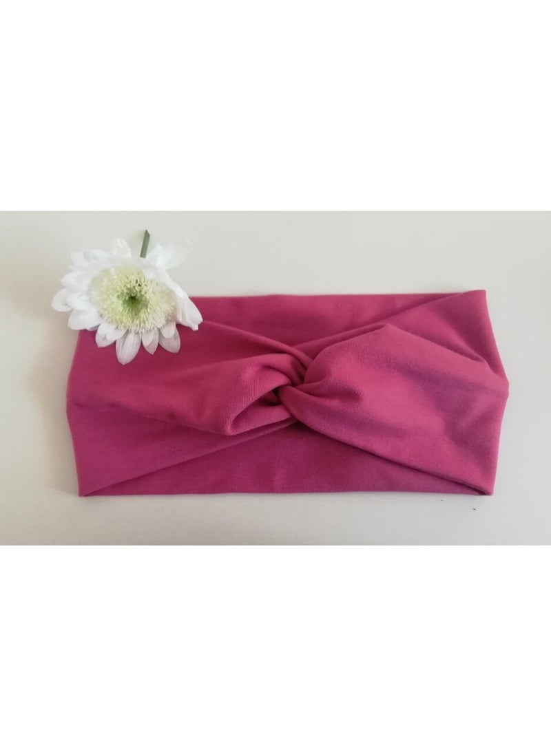 Generic Wide Headbands for Women, Extra Large Headband, Twist Knot Hair Accessories (Pink)  - Image 2