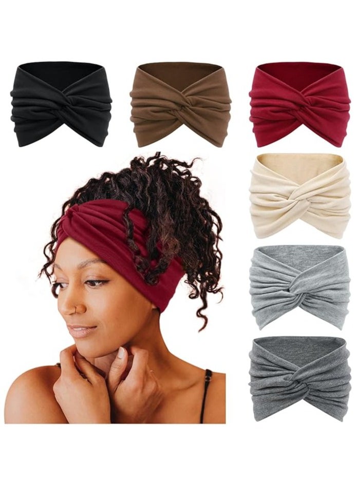 Generic Wide Headbands for Women, Extra Large Headband, Twist Knot Hair Accessories (Pink)  - Image 4