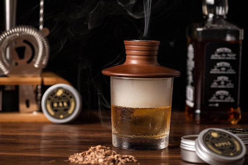 ComboJoy Bourbon Gifts for Men - Cocktail Smoker Kit with Torch and Wood Chips for Whiskey and Bourbon, Old Fashioned Cocktail Kit, Whiskey Gifts, for Dad, Husband and Cocktail Lovers - Image 2