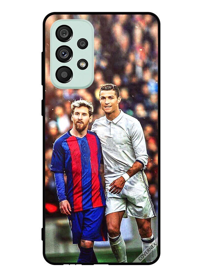 Covernex Protective Case Cover For Samsung Galaxy A73 5G Messi & Ronaldo - Image 1