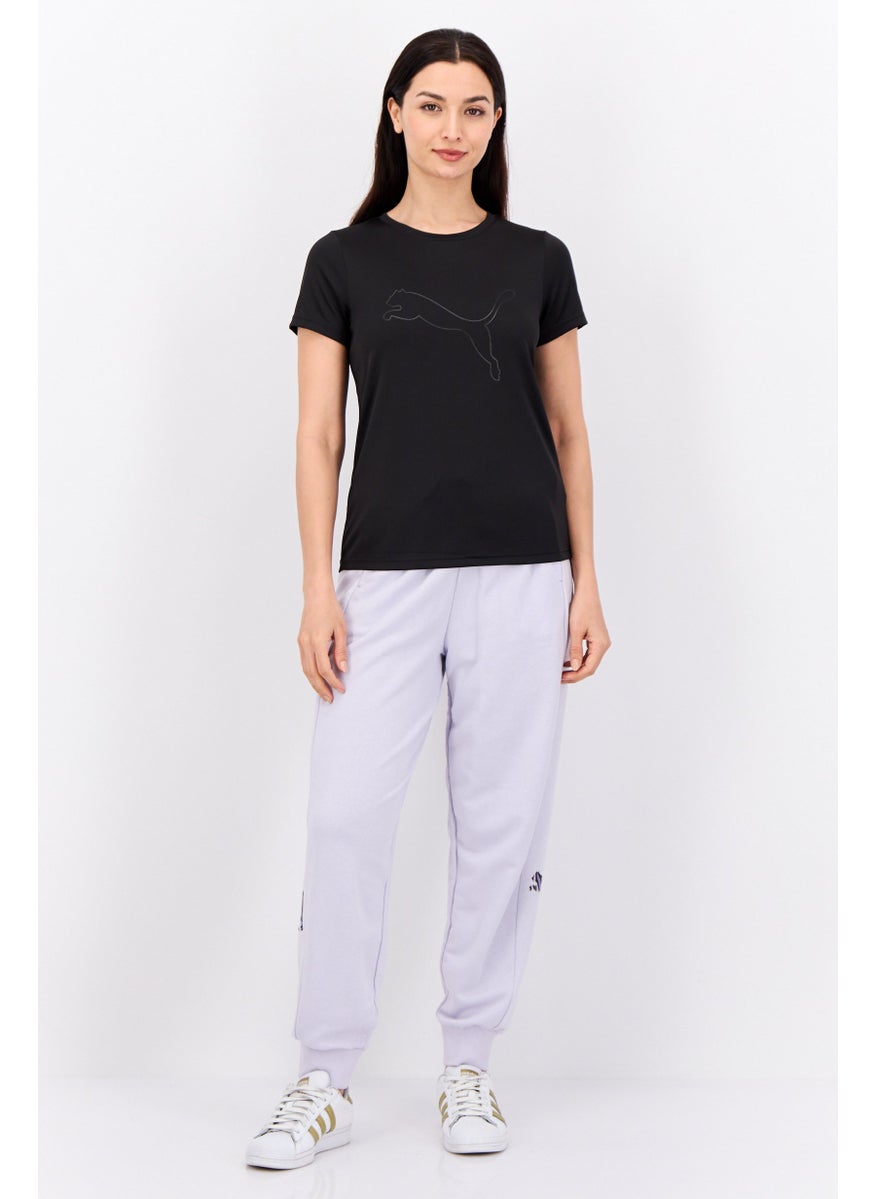 PUMA Women Sportswear Fit Short Sleeve Training Top, Black  - Image 4