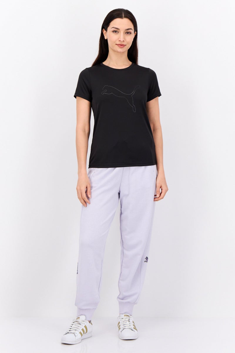 PUMA Women Sportswear Fit Short Sleeve Training Top, Black - Image 4