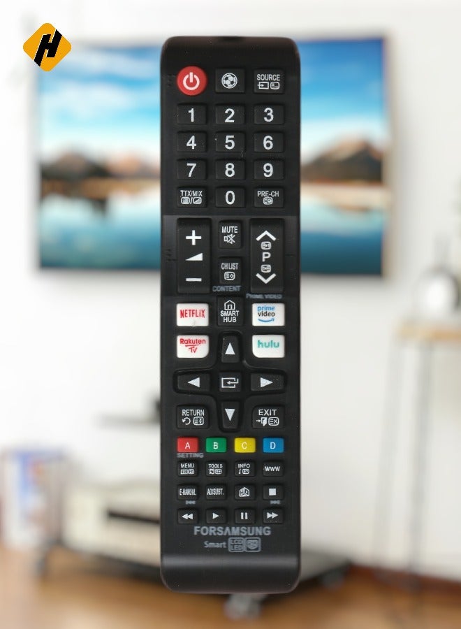 HuHa Samsung Remote Control BN59-01315B Replaced Remote Control Fit for Samsung TV LCD LED 4K OLED UE43RU7105 UE43RU7179 