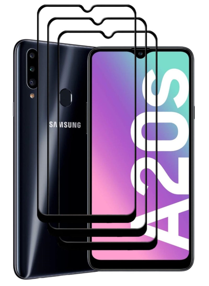 ACLIX 3 Pieces Antistatic ESD Dustproof Premium Quality High Definition Tempered Glass Screen Protector Designed For Samsung Galaxy A20s - Image 1