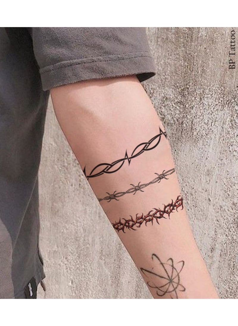 BP Tattoo - Wire Knit Tribal Arm Tattoo Unisex Tattoo - Image 1
