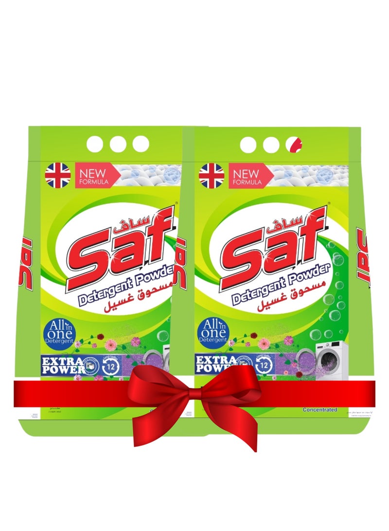 SAF Detergent Powder 3kg (Pack of 2) – Powerful Cleaning for Brighter Clothes - Image 1