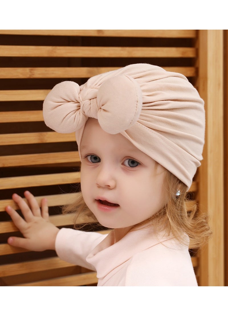 Generic - Childrens Bow Headband Hat Beige - Image 1