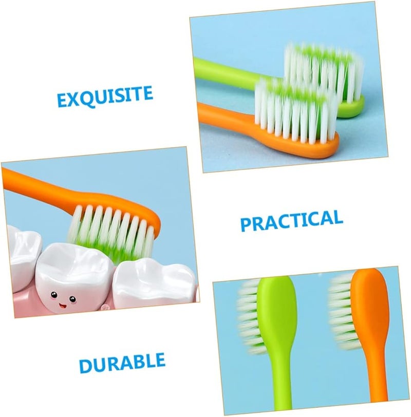 4 قطع فراشي أسنان كرتونية للأطفال بشعيرات فائقة النعومة وتصميم مريح للتنظيف اللطيف - Image 4