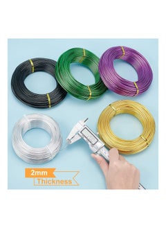Generic Gold Aluminum Wire 12 Gauge (2mm) 180 Feet (55 Meters) Bendable Metal Sculpting Wire for Bonsai Trees, Flowers and Art Crafts  - Image 2