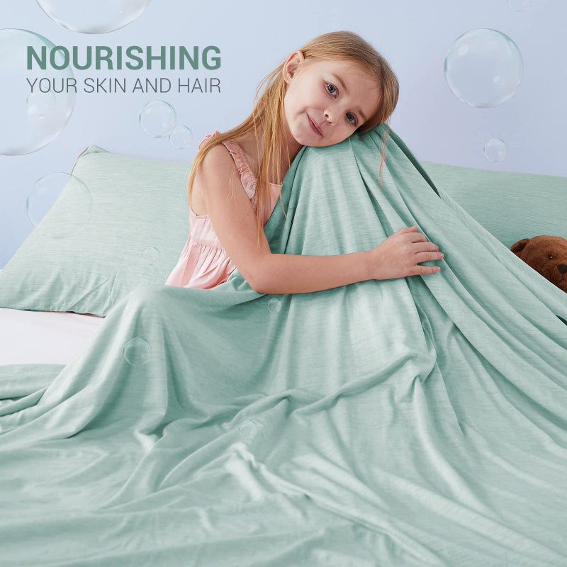 Marchpower Cooling Blanket for Hot Sleepers Kids  Arc-Chill Cool Throw Blanket with Double-Sided Design  Japanese Cooling Fiber Absorbs Body Heat  Lightweight Soft Blanket for Baby Sleeping Travel - Image 4