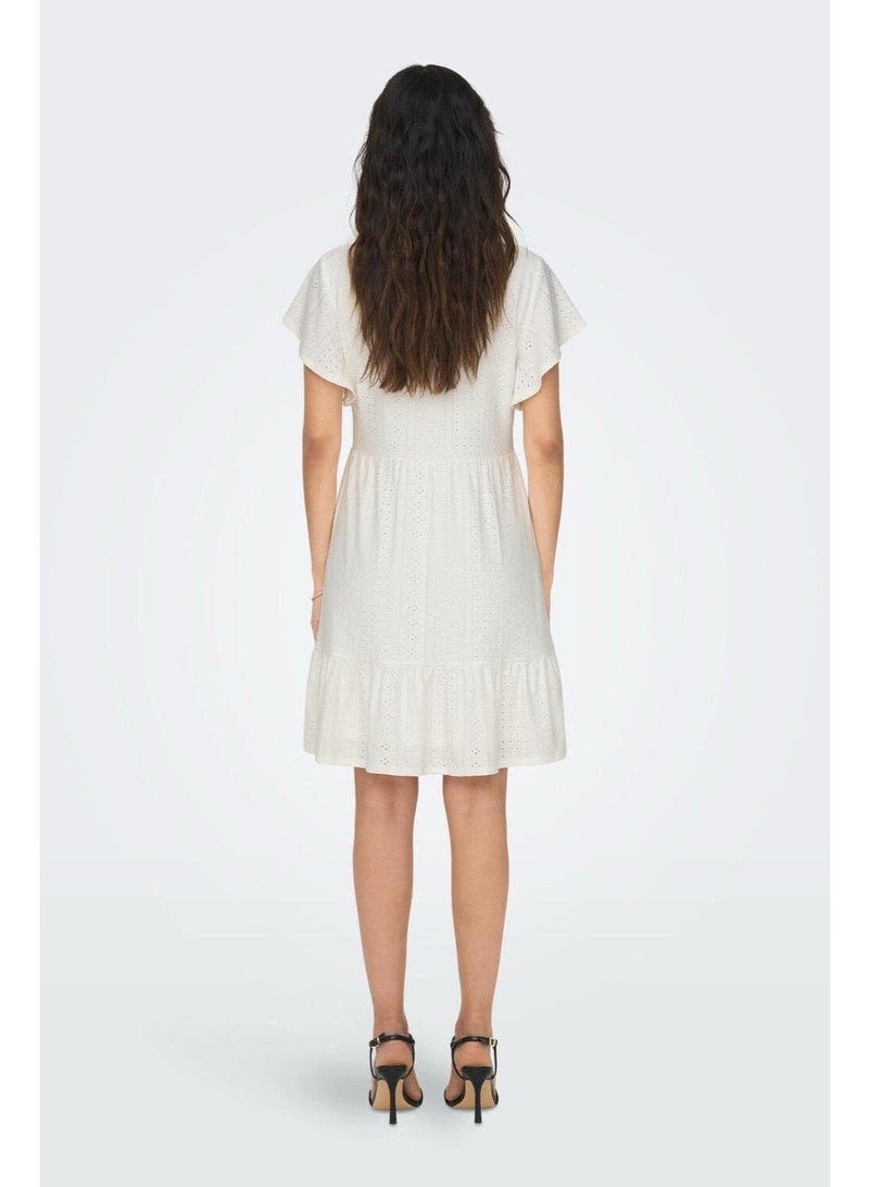 ONLY ONLSANDRA S/S V-NECK DRESS JRS NOOS - Image 2