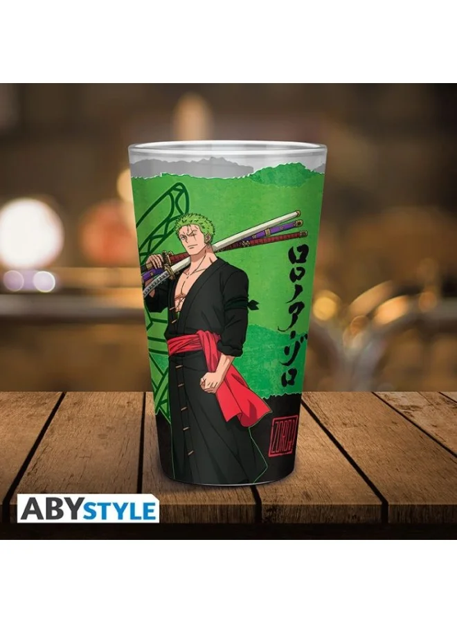 ABYstyle ABYstyle ONE PIECE - Large Glass - 400ml - Zoro