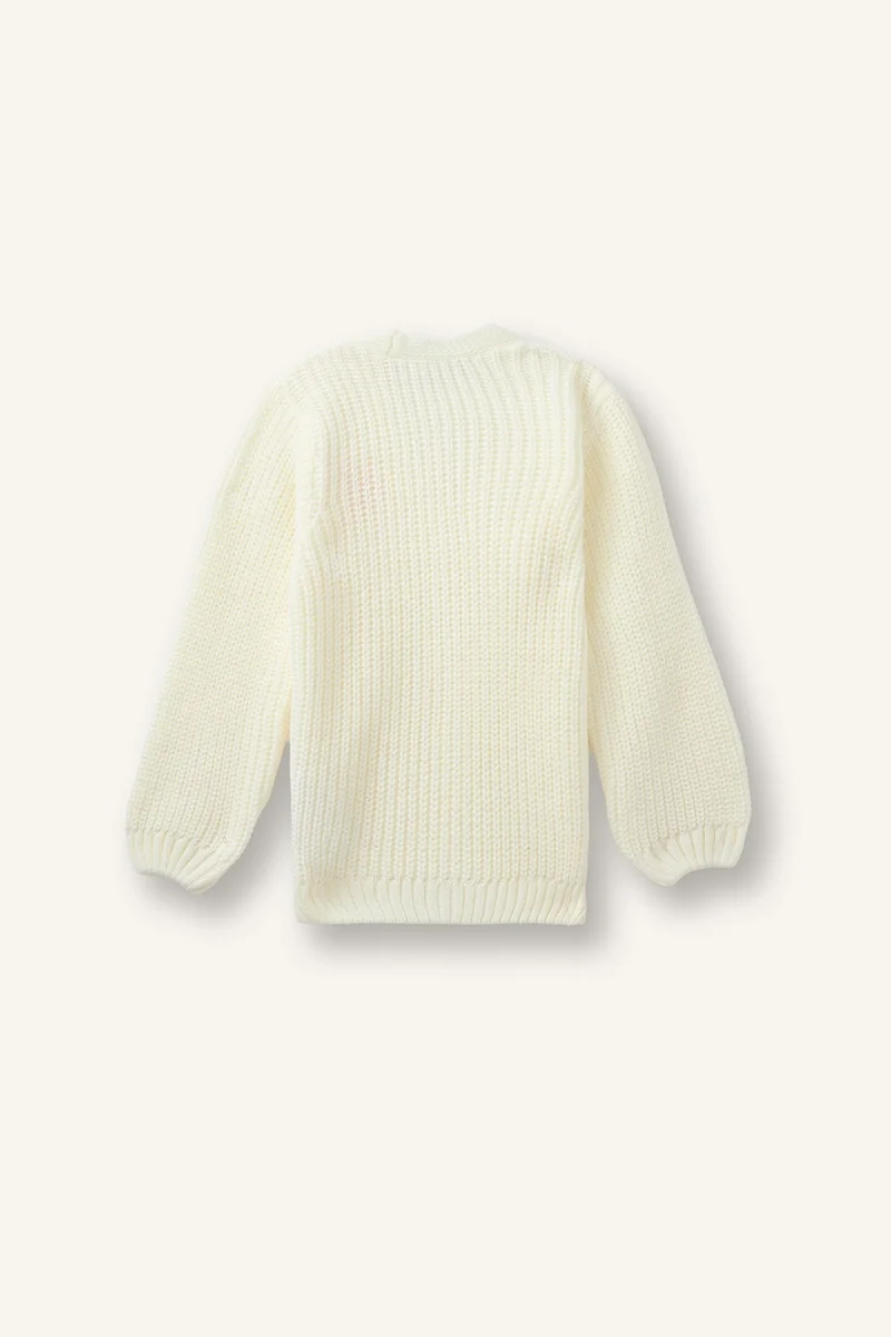 ديفاكتو Regular Fit V-Neck Cardigan 3D