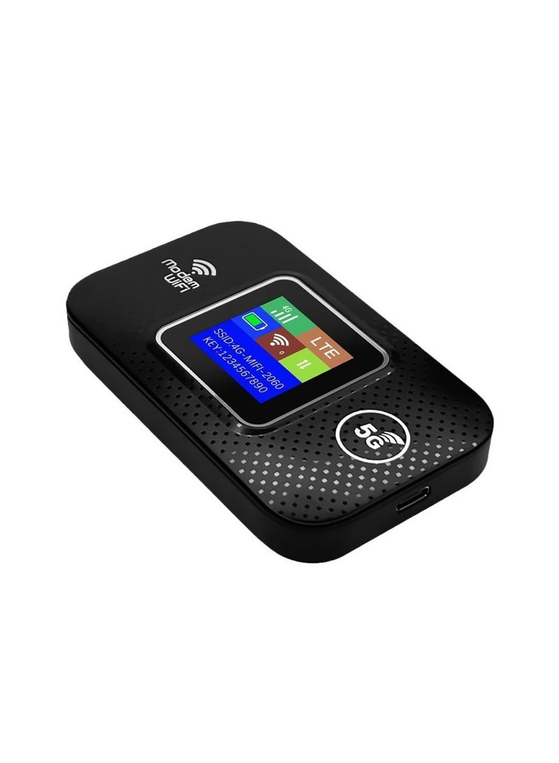 عام موجه WiFi محمول 4G LTE، سرعة عالية 300 ميجابت في الثانية للسفر في أوروبا، مودم WiFi مدعوم بمنفذ USB مع فتحة بطاقة SIM، يمكنه مشاركة الاتصال مع ما يصل إلى ١٠ أجهزة - Image 1