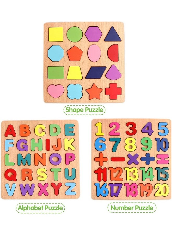 Niwlix Wooden Learning Educational Board for Kids, Puzzle Toys for 2 Years Old Boys & Girls Educational Toys for Toddlers & Preschoolers, ABCD for Kids(Alphabets, Numbers & Shapes) - Image 4