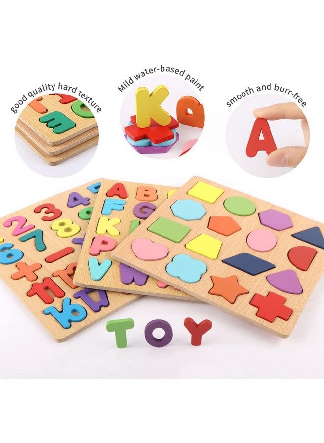 Niwlix Wooden Learning Educational Board for Kids, Puzzle Toys for 2 Years Old Boys & Girls Educational Toys for Toddlers & Preschoolers, ABCD for Kids(Alphabets, Numbers & Shapes) - Image 2