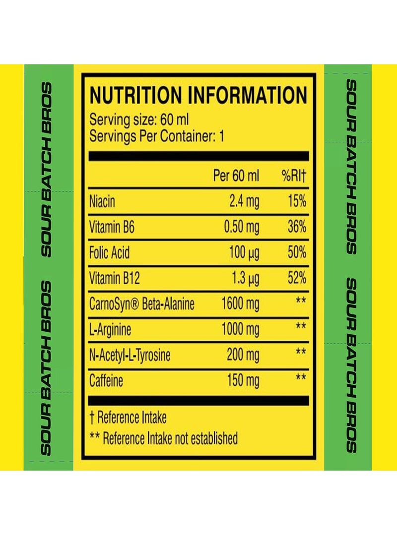 C4 Original Pre-Workout Shot 60ML Sour Batch Bros