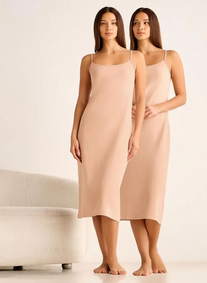 سبلاش فيڤ فستان طويل انزلاقي عبوتين