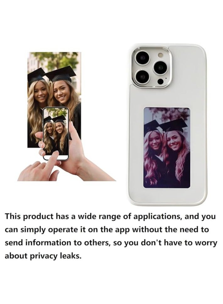 YATU DIY Customizable E-Ink Smart Photo Phone Case (White, For iPhone 14 Pro Max) - Image 2