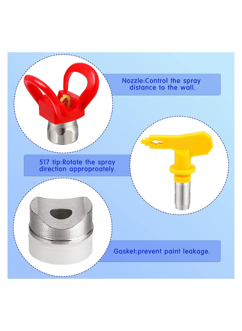 KASTWAVE - High Pressure Airless Paint Spray Gun, Airless Spray Gun with 517 Tip Fit Apply for Spraying on Walls, Furniture, Railings, Etc. - Image 1