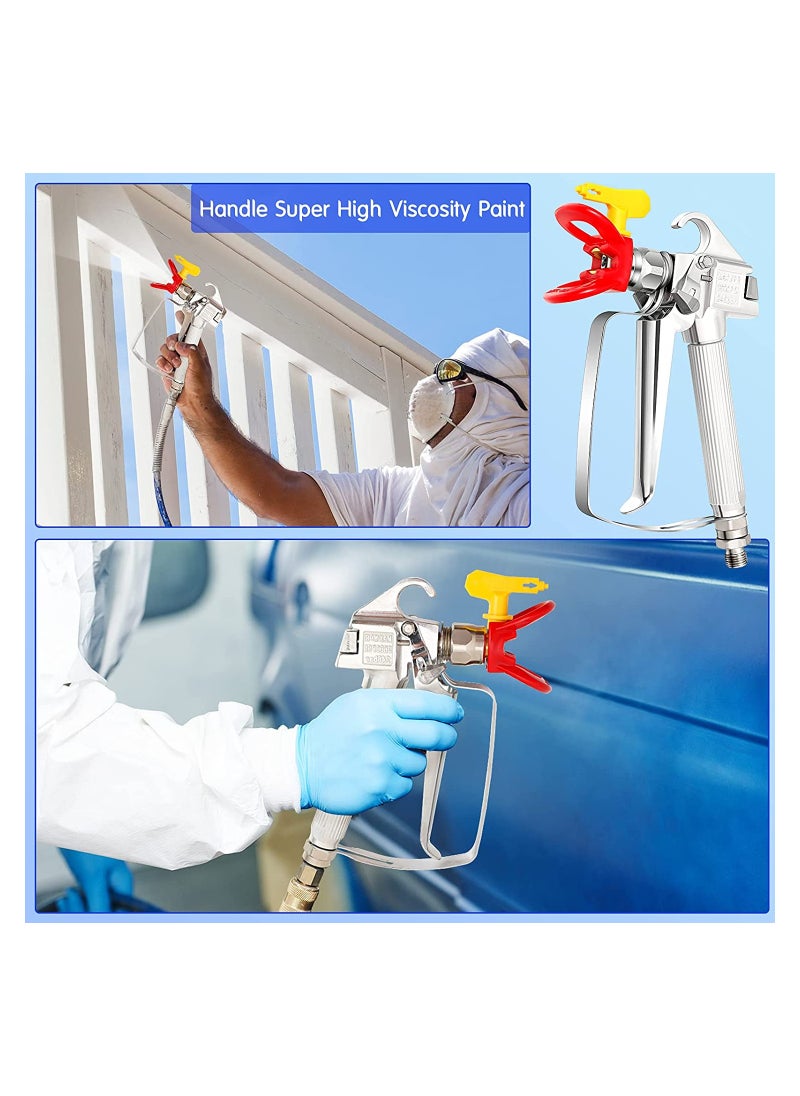 KASTWAVE - High Pressure Airless Paint Spray Gun, Airless Spray Gun with 517 Tip Fit Apply for Spraying on Walls, Furniture, Railings, Etc. - Image 1