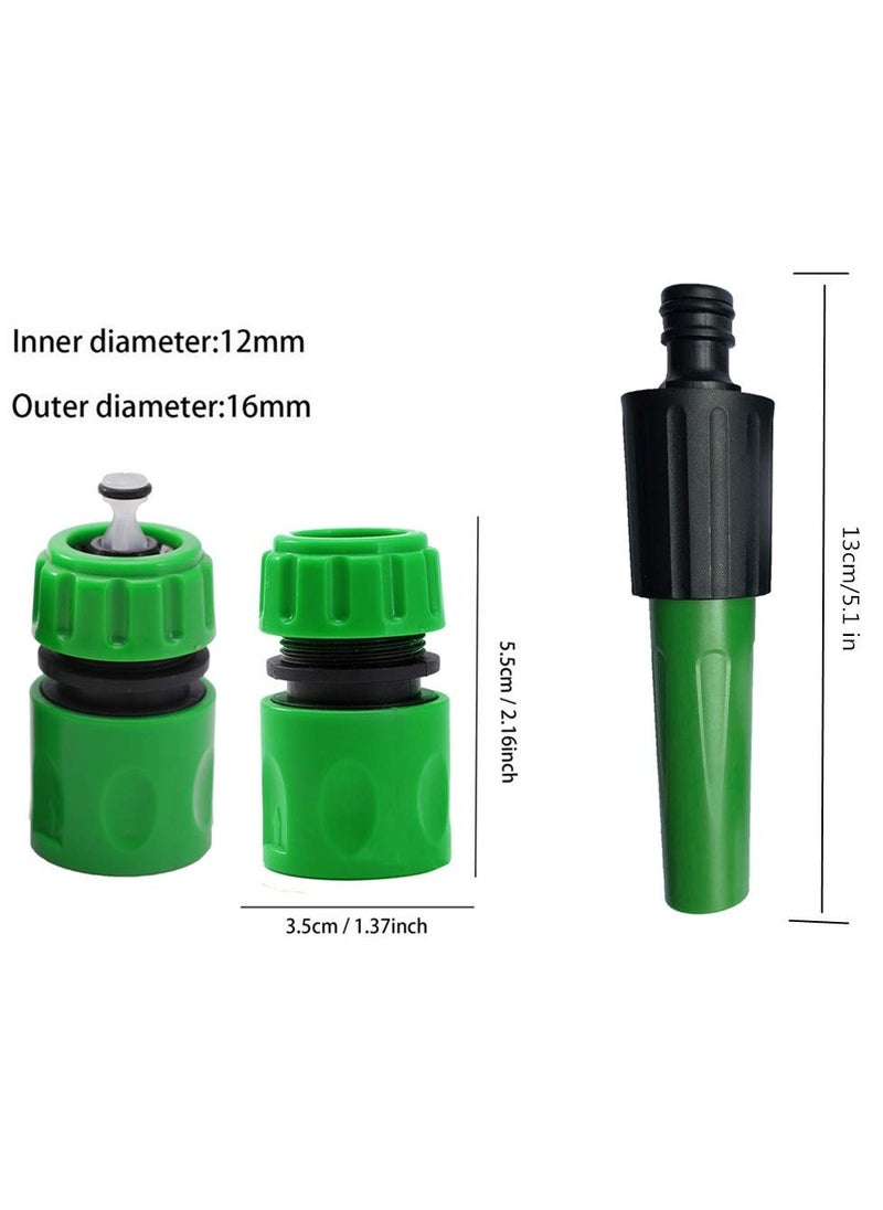 KASTWAVE - 14 Pack Hose Tap Connector Kit for Join Garden Hose Pipe - Nozzle & Mixer Tap Connector, 2 Waterstop & Repair Connector, 2 Double Male & Hose Tap,  4 Hose End Quick Connector - Image 1