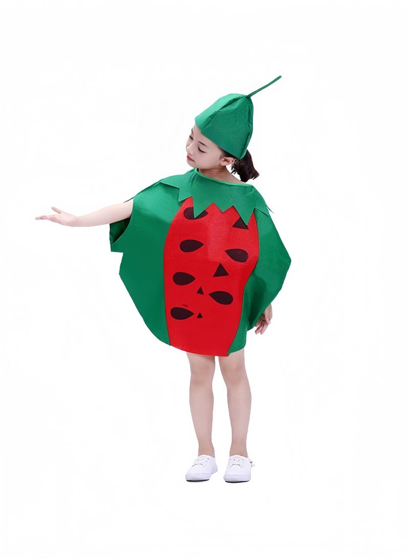 GGEROU Kids Fruit Costume Funny Nature Costumes Suits Holiday Halloween Christmas Cosplay Costumes Set Performace Props for Girls Boys - Image 1