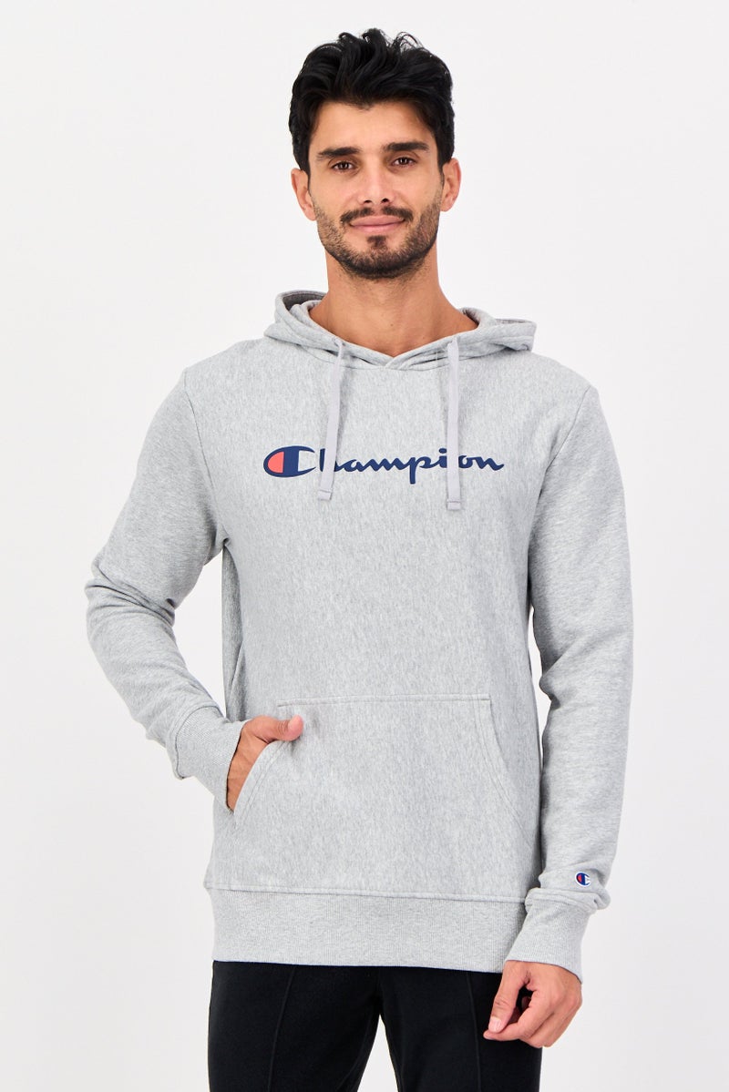 Champion Men Sportswear Fit Long Sleeve Outdoor Hoodie, Grey - Image 1