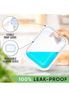YOLO Yolo Airtight Glass Food Container Set of 2 Pieces with Size 1040ml each  - Image 4