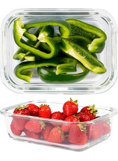 YOLO Yolo Airtight Glass Food Container Set of 2 Pieces with Size 1040ml each  - Image 5